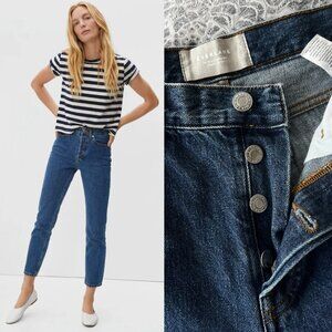 Everlane The ’90s Cheeky Jean in Medium Blue Wash Size 25 Ankle